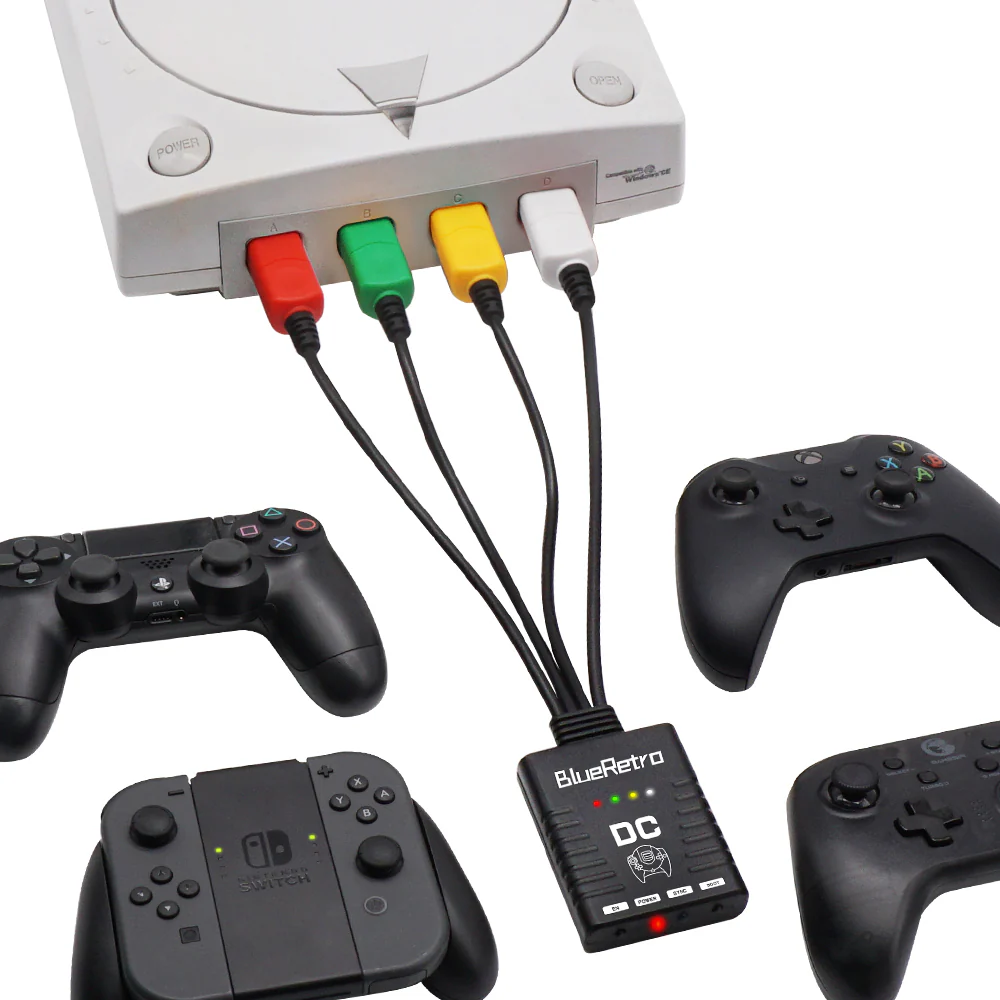 BlueRetro - Manettes Sans-Fil sur Dreamcast - GameCube - Nintendo 64 - SFC - Super Nintendo - SNES - Playstation 1 - Playstation 2 - PSX - Saturn - Xbox via adaptateur Xbox vers PS2 - Image 7