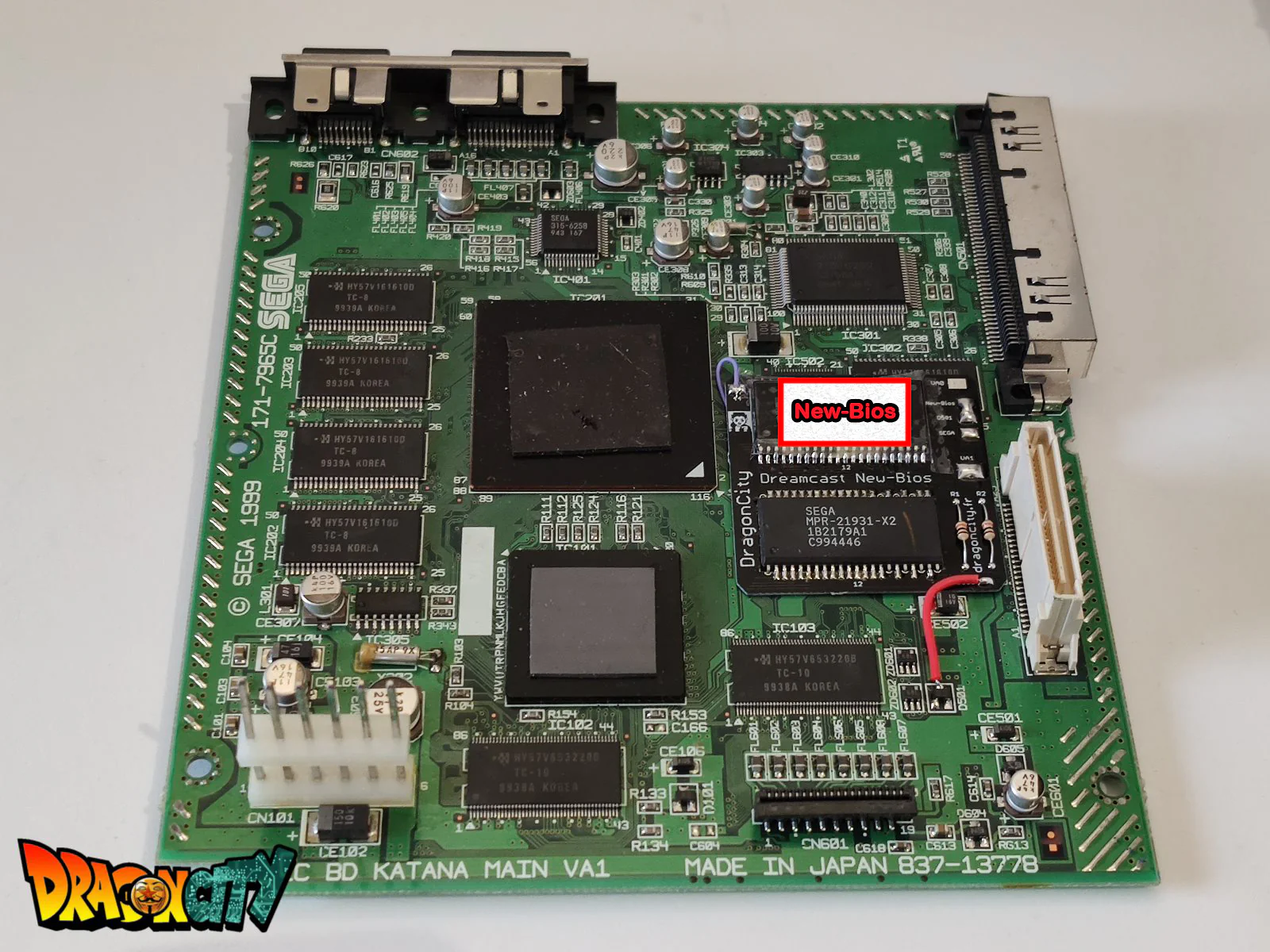 Dreamcast - Carte mère Dreamcast VA0/VA1/VA2.1 + NTSC 60Hz + Patch 50Hz/60Hz Auto + Bios Dreamboot/Freezone - Image 7