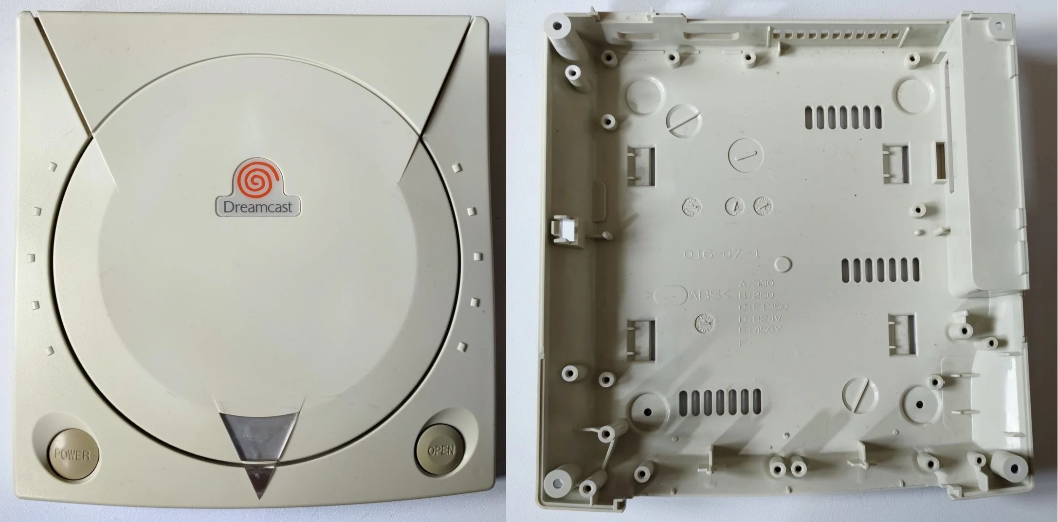 Dreamcast - Coque VA0/VA1/VA2.1 (Avant / Arrière) - Cache Port Manette