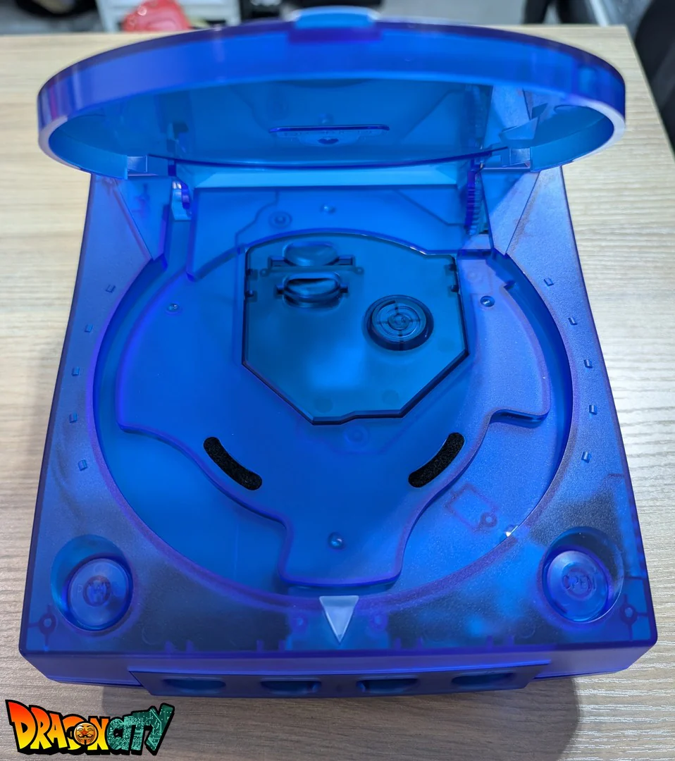 Dreamcast VA1 Freezone 60Hz + Coque Bleue Translucide (Neuve) + Alimentation Dc-Psu + GDEmu 5.20.5 + Kit 3D GDEmu Bleu Translucide + Pile Neuve + Polyfuse + Ventilateur Silencieux + Patch 50Hz/60Hz Auto - Image 6