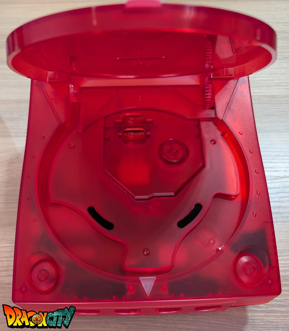 Dreamcast VA1 Freezone 60Hz + Coque Translucide Rouge (Neuve) + Diode Rouge + Alimentation Dc-Psu + GDEmu 5.20.5 + Kit 3D GDEmu Blanc + Pile Neuve + Polyfuse + Ventilateur Silencieux + Patch 50Hz/60Hz Auto - Image 2