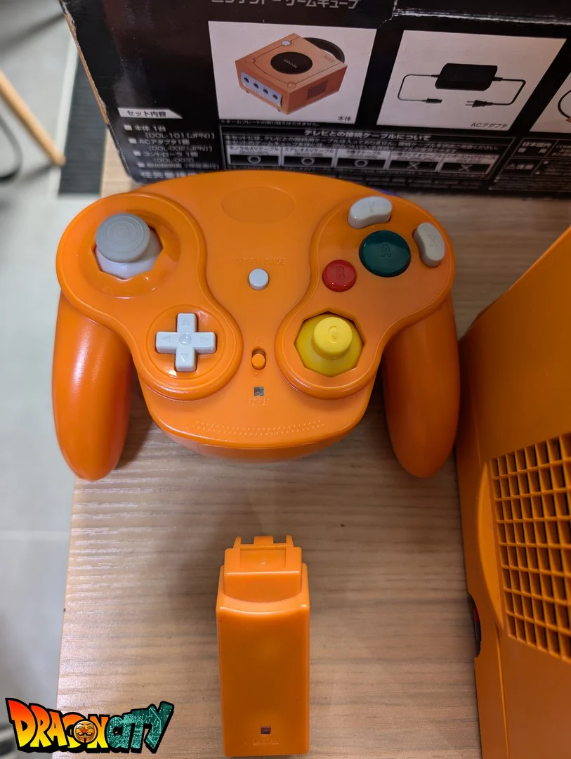 GameCube Orange JAP 60Hz Freezone + Boîte + 1 Manette Sans Fil + Alimentation 110V + Câble Vidéo + Puce Xeno-GC + Picoboot + Sandisk Swiss 64Go + SD2SP2 POR TF - Image 10