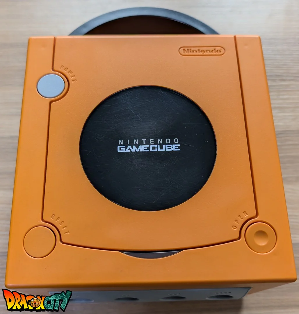 GameCube Orange JAP 60Hz Freezone + Boîte + 1 Manette Sans Fil + Alimentation 110V + Câble Vidéo + Puce Xeno-GC + Picoboot + Sandisk Swiss 64Go + SD2SP2 POR TF - Image 4