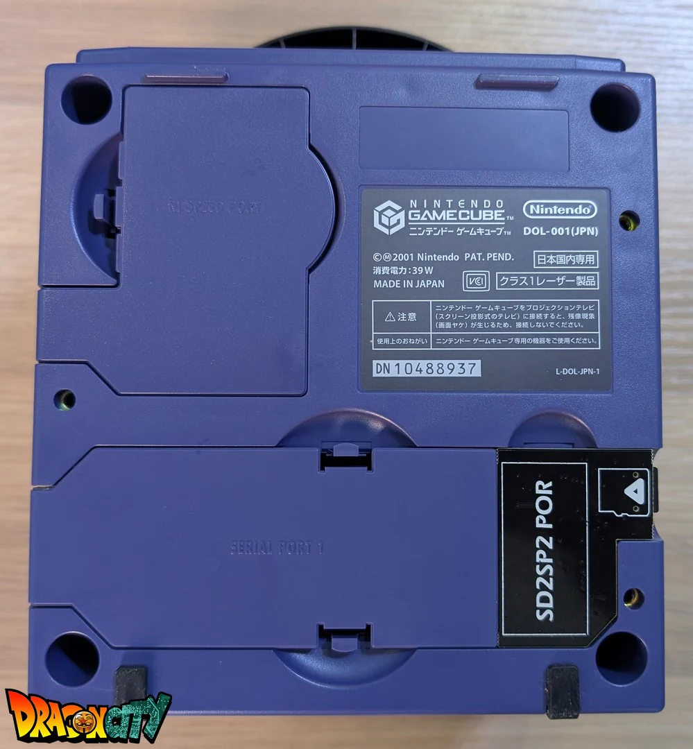 GameCube Violette JAP 60Hz Freezone + Boîte + Alimentation 110V + Puce Xeno-GC + Condensateurs changés (neuf) + Picoboot + Sandisk Swiss 64Go + SD2SP2 POR TF - Image 10