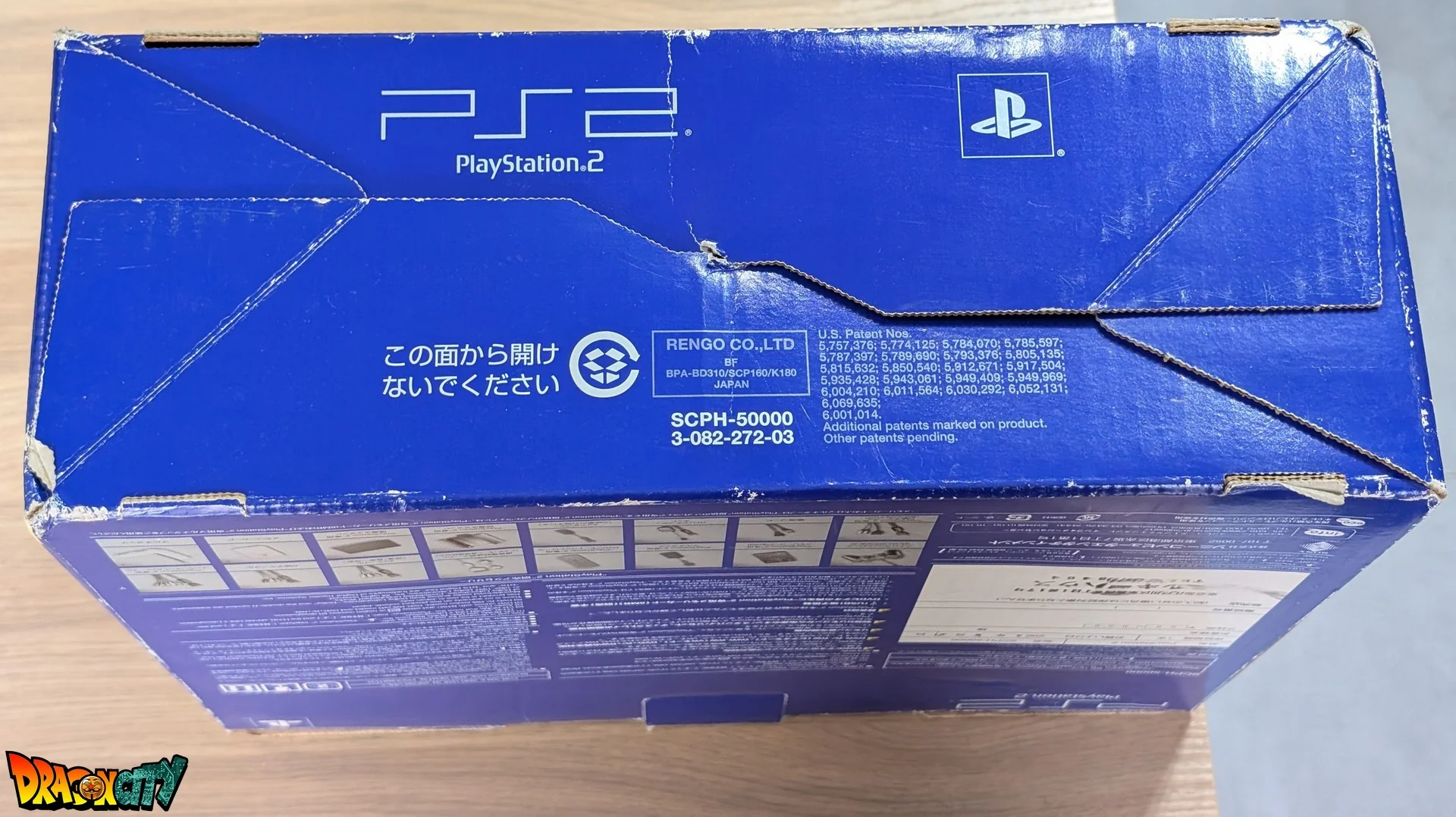 PlayStation 2 FAT JAP 60Hz – SCPH-50000 + Boîte d'origine + Manette sans fil rouge translucide + Câble Vidéo + Câble d'alimentation - Image 10