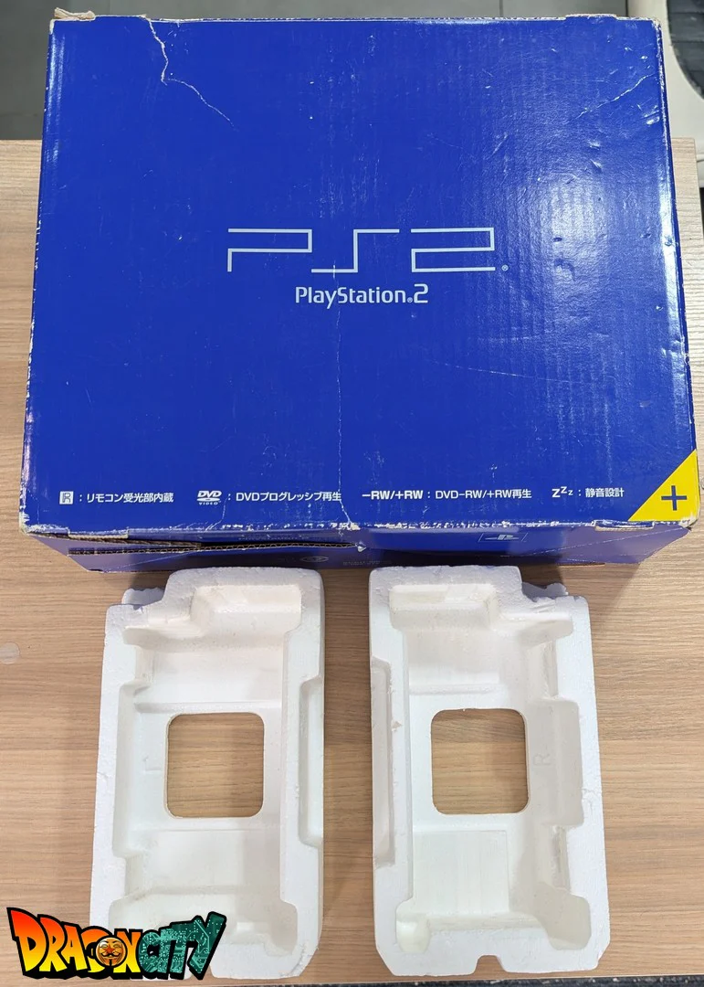 PlayStation 2 FAT JAP 60Hz – SCPH-50000 + Boîte d'origine + Manette sans fil rouge translucide + Câble Vidéo + Câble d'alimentation - Image 8