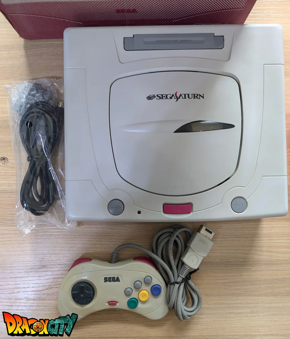 Saturn JAP Blanche 60Hz + Boîte + Bios Freezone + Alimentation SAT-Psu + Mémoire FRAM + Câble RGB + Serial Matching - Image 3