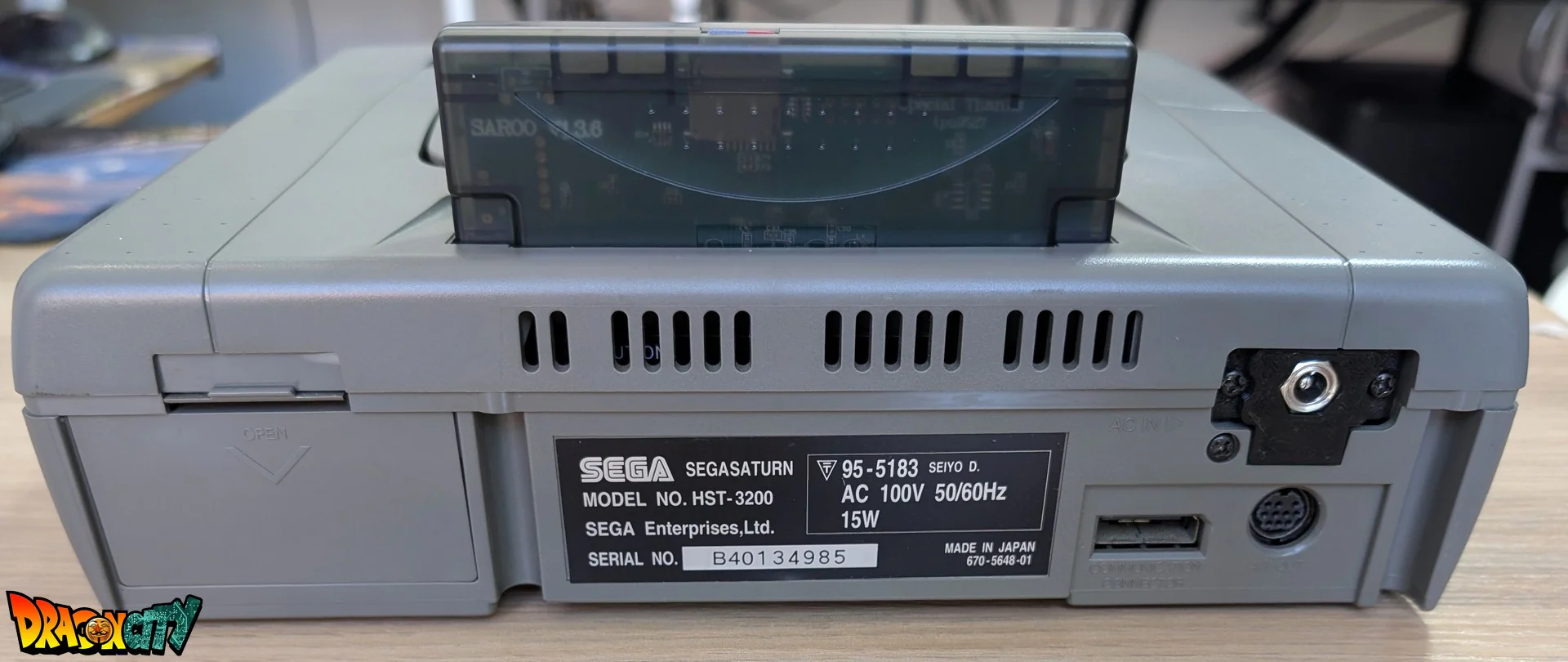 Saturn JAP Grise 60Hz + BoĂźte + Alimentation SAT-Psu + CĂąble RGB + 2 Manettes + Cartouche SAROO avec MicroSD Sandisk 256Go - Image 7