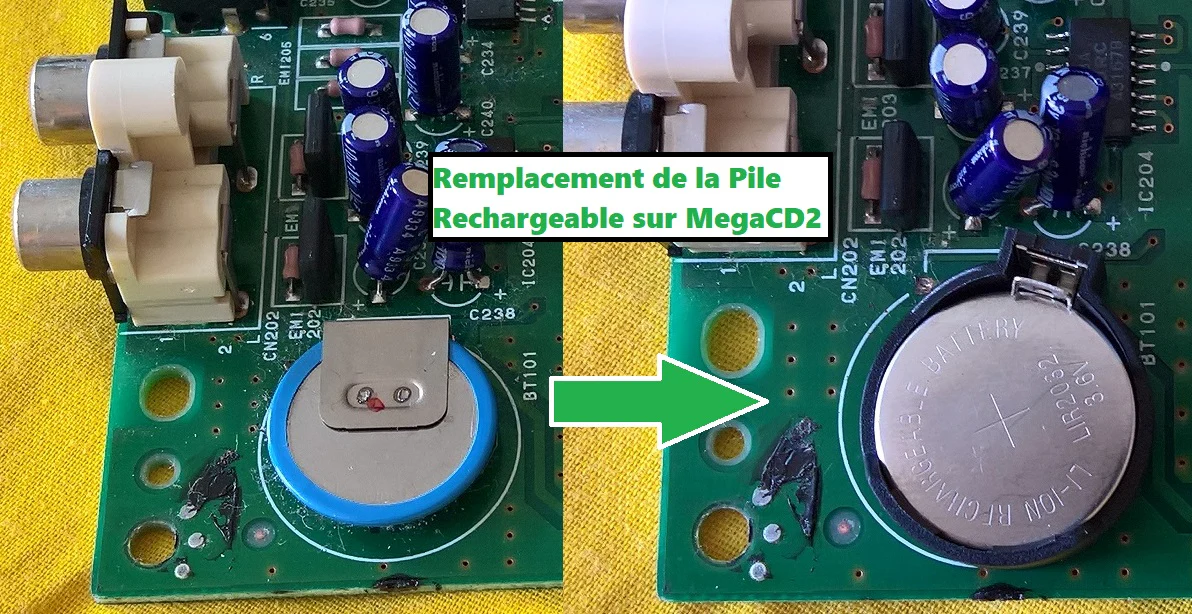 Socket + Pile (Rechargeable) « Dreamcast » / « MegaCD 1&2 » - Image 4